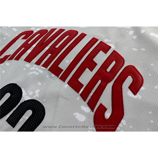 Maglia Luci Della Citta Cleveland Cavaliers LeBron James #23 Grigio